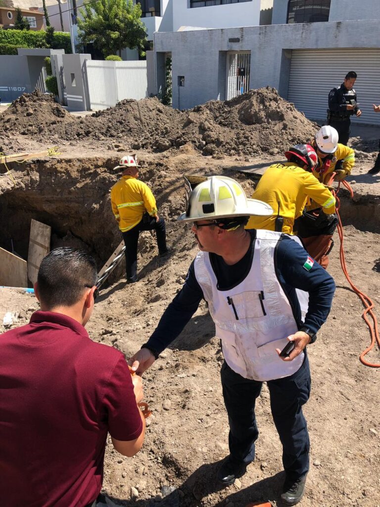 Operativo de rescate de Bomberos y Cruz Roja 