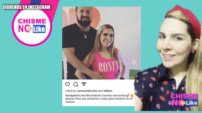 KARLA PANINI PRESUME A SU MARIDO Y REDES NO LO PERDONAN