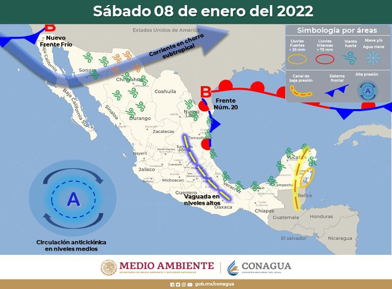 FRENTE FRíO TRAERá LLUVIAS, VIENTO Y NEVADAS A BC