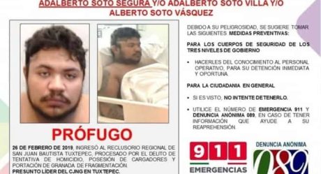 Se fuga líder del CJNG de hospital en Oaxaca
