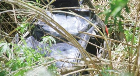 Enseña a manejar a su hijo de 12 años y caen a un barranco