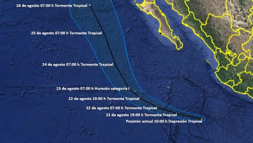Prevén formación de huracán en el Pacífico, afectaría a BC