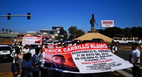 Protestan por desaparición de Erick Carrillo