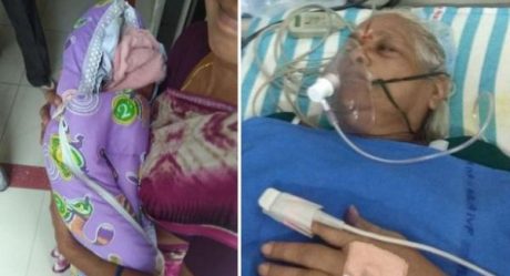 Mujer de 73 años da a luz a gemelas en La India