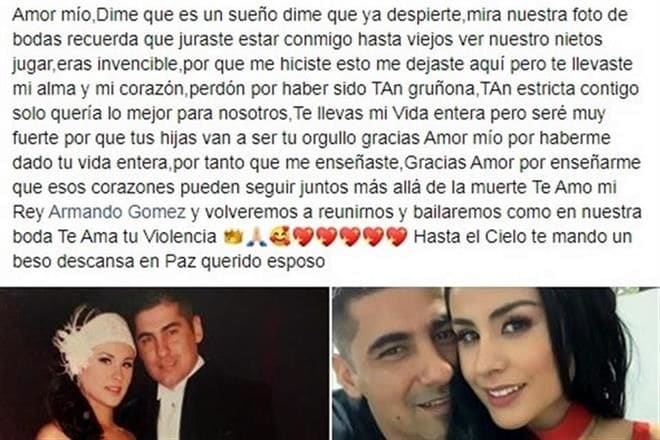 Mensaje en redes de la conductora de TV Fabiola Martínez