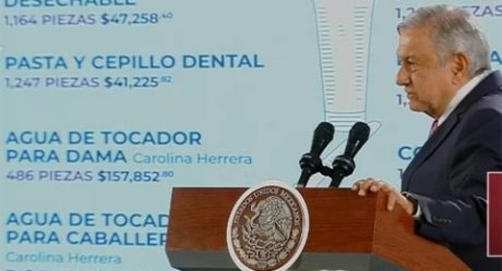 Evidencian gastos pasados de $216 mil pesos en papel sanitario y jabón neutro