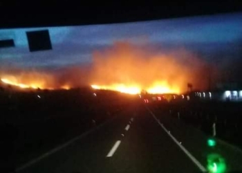 Carreteras a Ensenada cerradas por vientos de Santa Ana