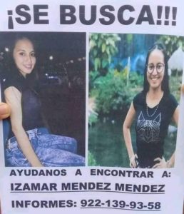 Izamar fue secuestrada y asesinada