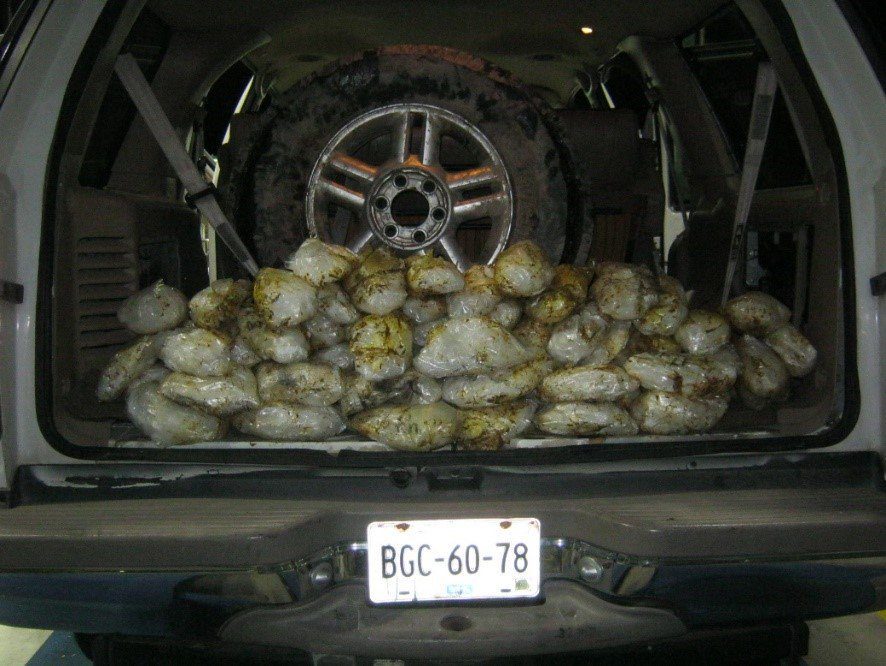 Mexicana detenida con droga