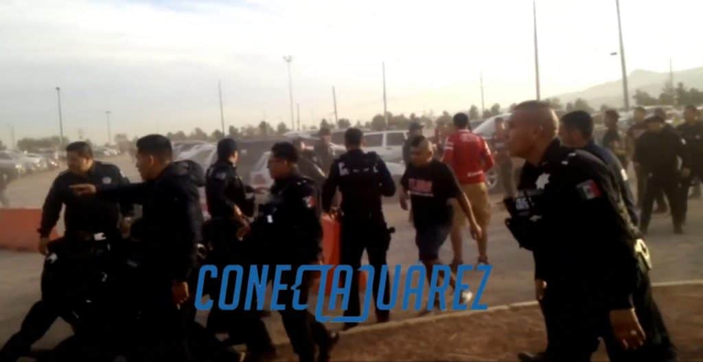 Guerra campal entre porras de Tijuana y Juárez