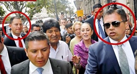 Ex guaruras de EPN cuidan a Evo Morales