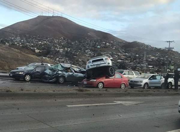 Choque en carretera