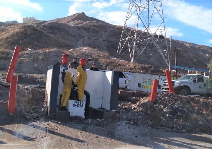 Robo de una válvula provoca fuerte fuga de agua