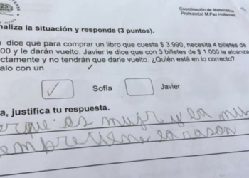 ‘Las mujeres siempre tienen la razón’, la respuesta viral en un examen