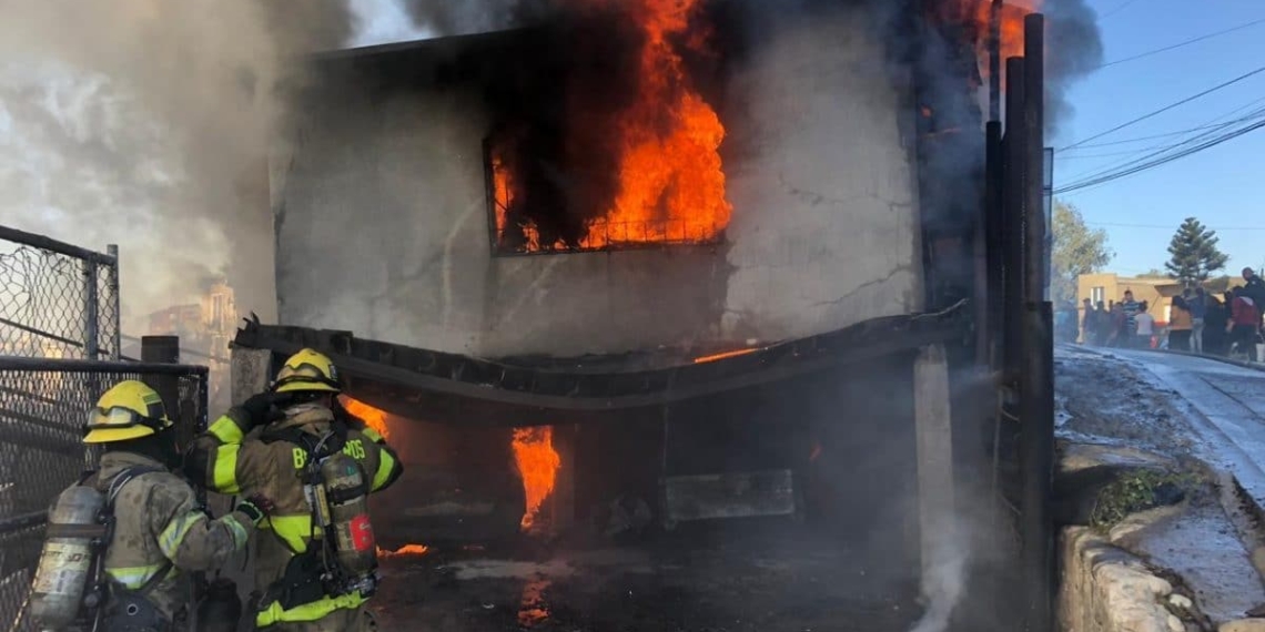 Policía resulta lesionado en incendio de Tijuana