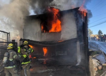 Policía resulta lesionado en incendio de Tijuana