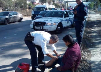 Perro escapa causa accidente y caos vial