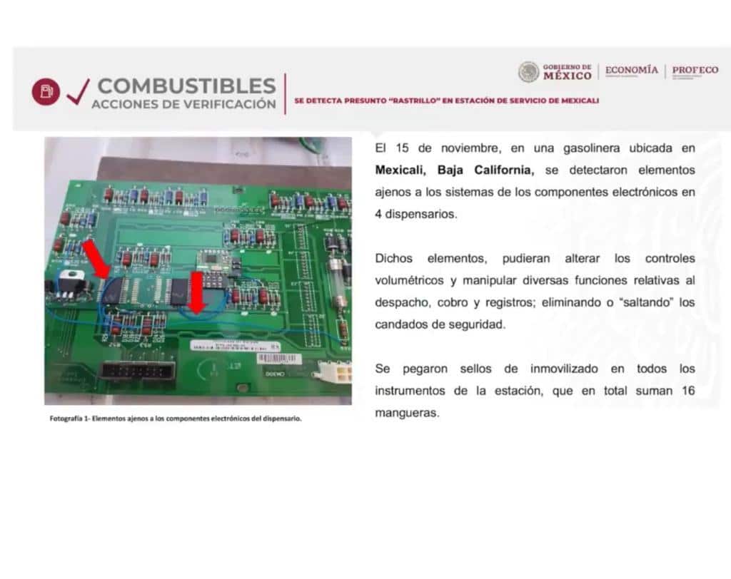 Detectan gasolinería que alteraba litros despachados