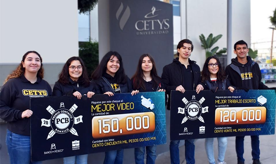 Estudiantes de CETYS ganan concurso de Banco de México