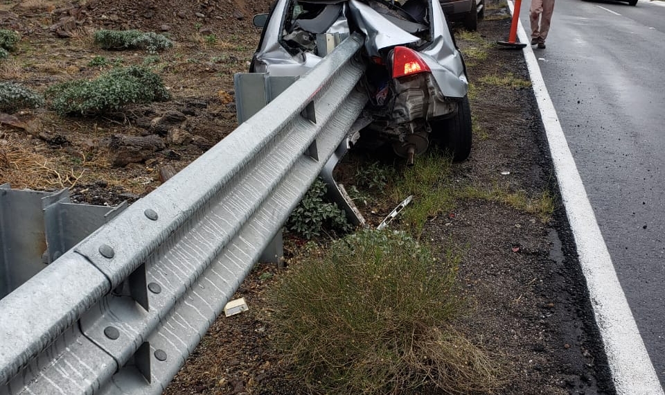 Cincos accidentes en la Rumorosa