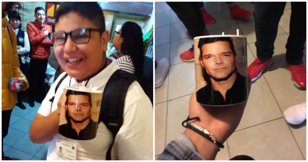 Recibe de intercambio taza de Ricky Martin, el pidió de Rick y Morty