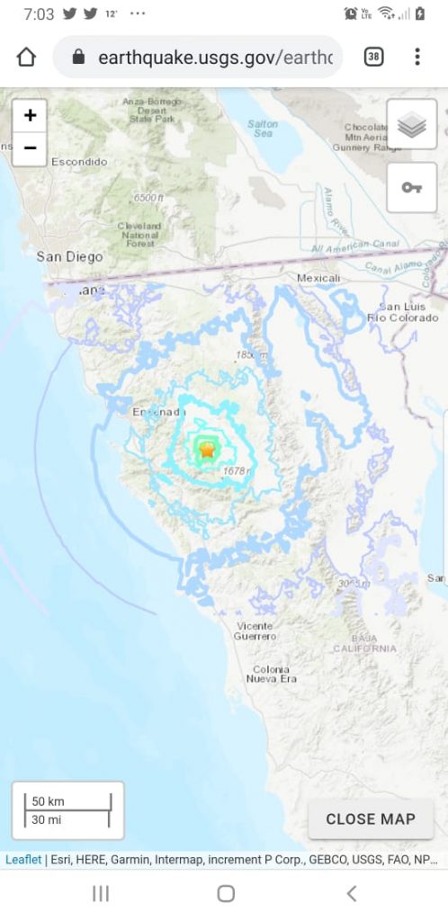 Varios sismos sacuden Baja California