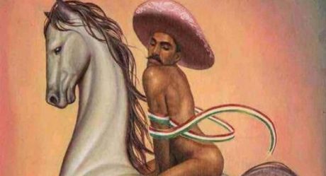 Protestan en Bellas Artes por pintura de Zapata femenino