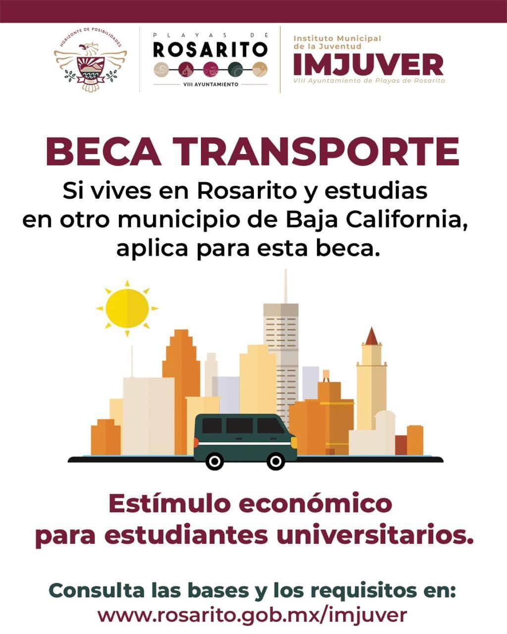 beca transporte para jovenes