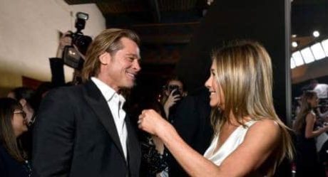 Así fue el reencuentro de Jennifer Aniston y Brad Pitt