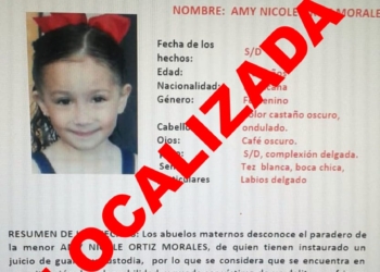 Localizan a Amy Nicole de 7 años