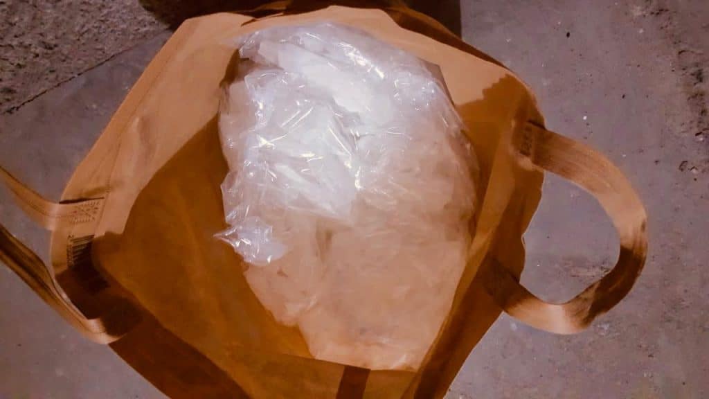 Detienen a persona con 18 kg de metanfetamina