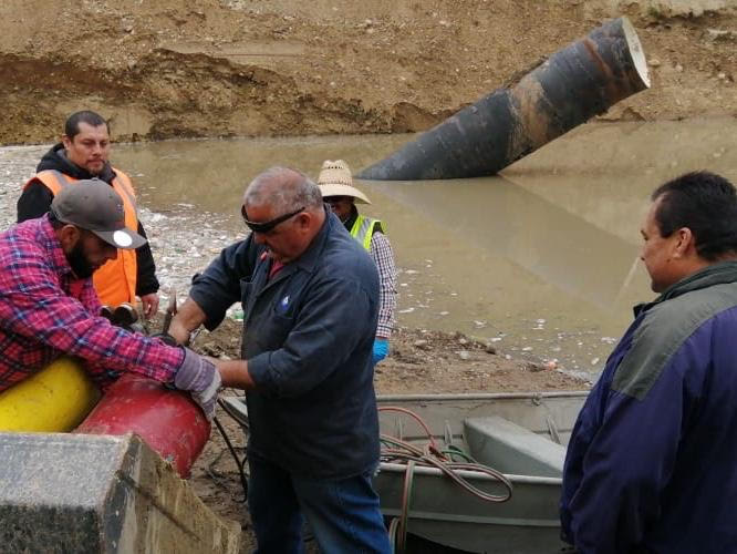 CESPT entra en acción para evitar inundación en planta de bombeo del cañón del matadero