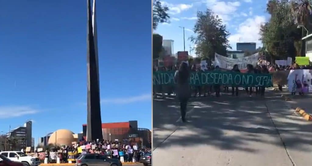 Añadir título Mujeres en Tijuana marchan en su día contra la violencia de género