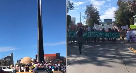 Mujeres en Tijuana marchan en su día contra la violencia de género