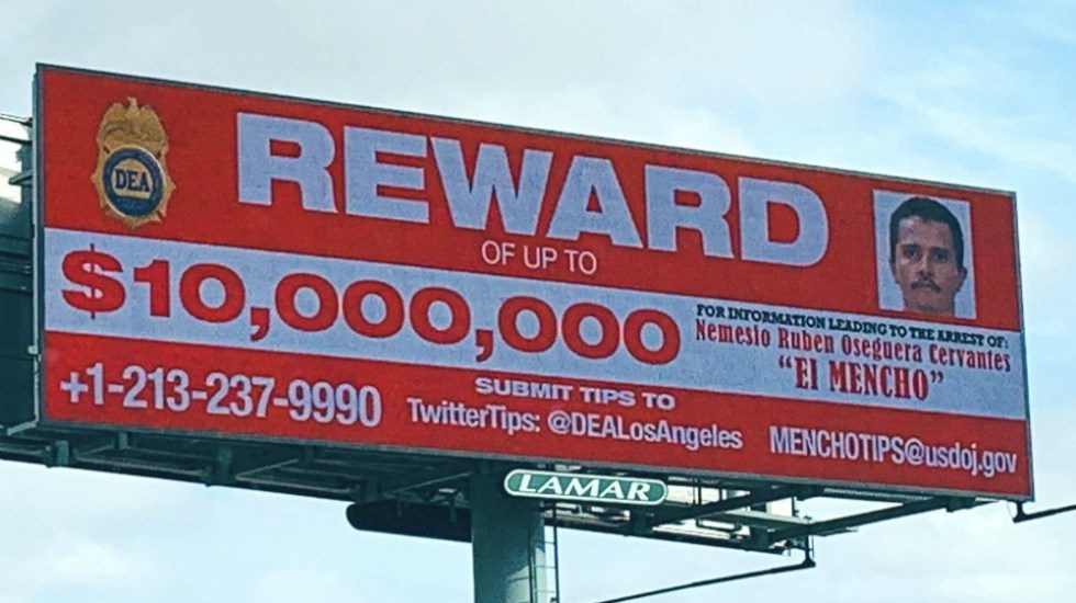 Es ‘el Mencho’ el fugitivo más buscado por la DEA