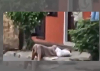 VIDEO: Se desmaya en la calle y nadie la ayuda por miedo al coronavirus