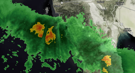 Así se ve la tormenta que viene a Tijuana y San Diego