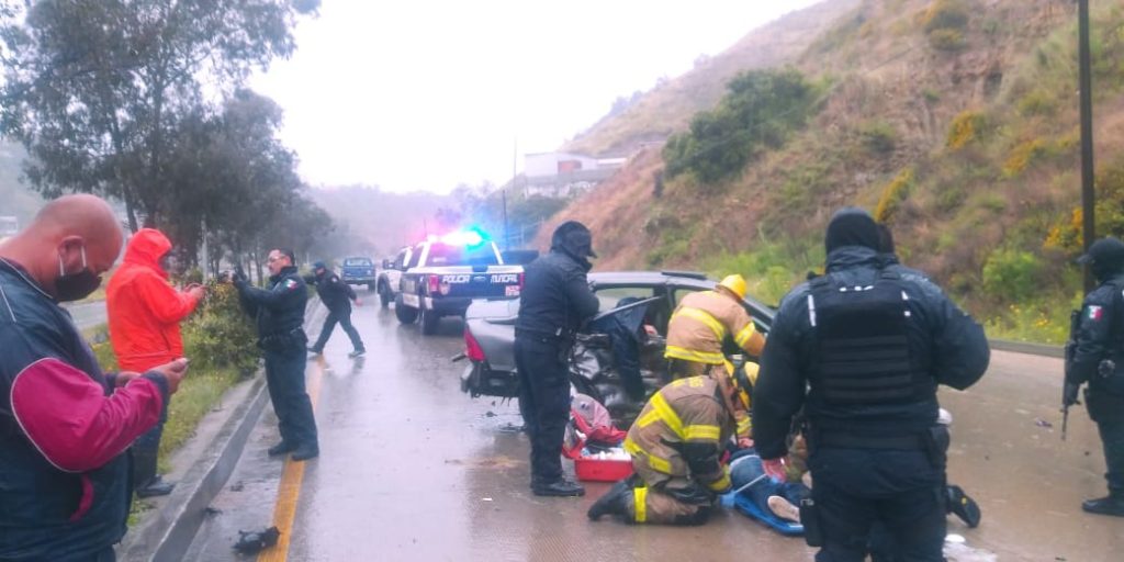 Fuerte accidente en el Rosas Magallón