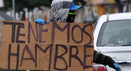 Protestan por comida durante cuarentena