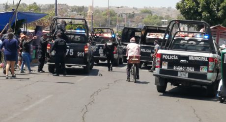 VIDEO: Enfrentamiento entre policía y comerciantes termina con disparos