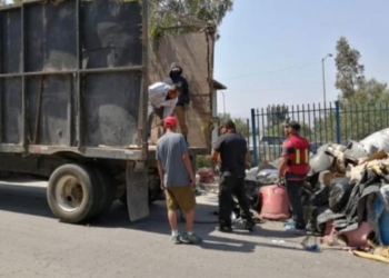 Recolectan basura pesada y doméstica en La Presa Este y Cerro Colorado