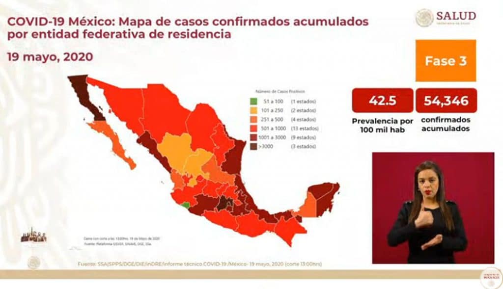 Fallecen más de 300 por Covid-19 en 24 horas en la República Mexicana