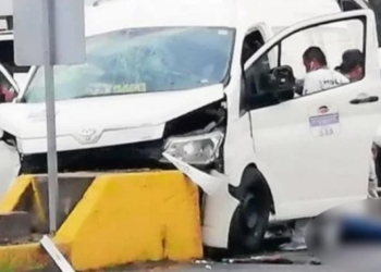 choque de transporte público