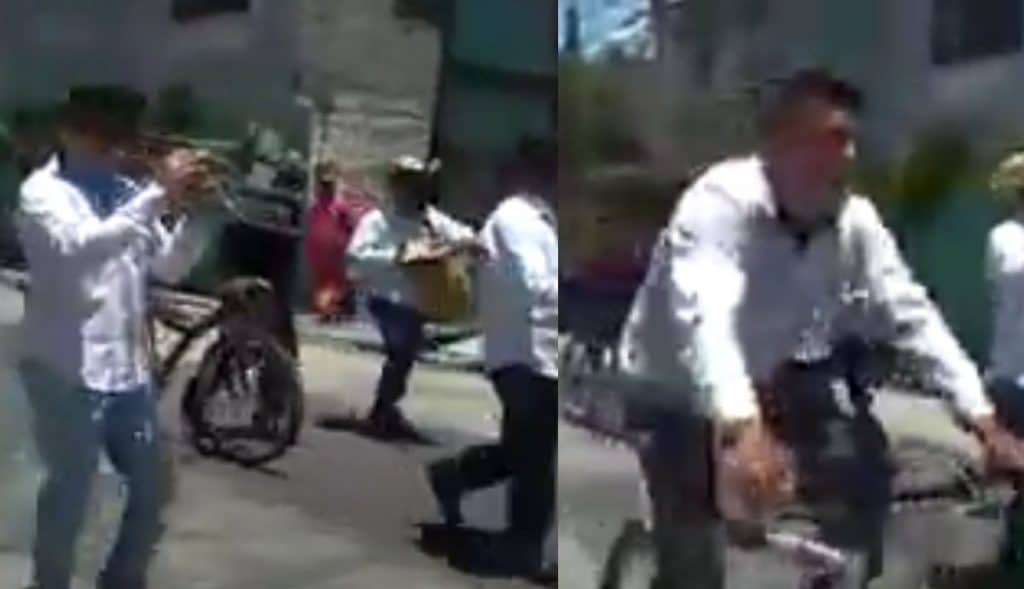 VIDEO: Violan la cuarentena y festejan con banda en vía pública