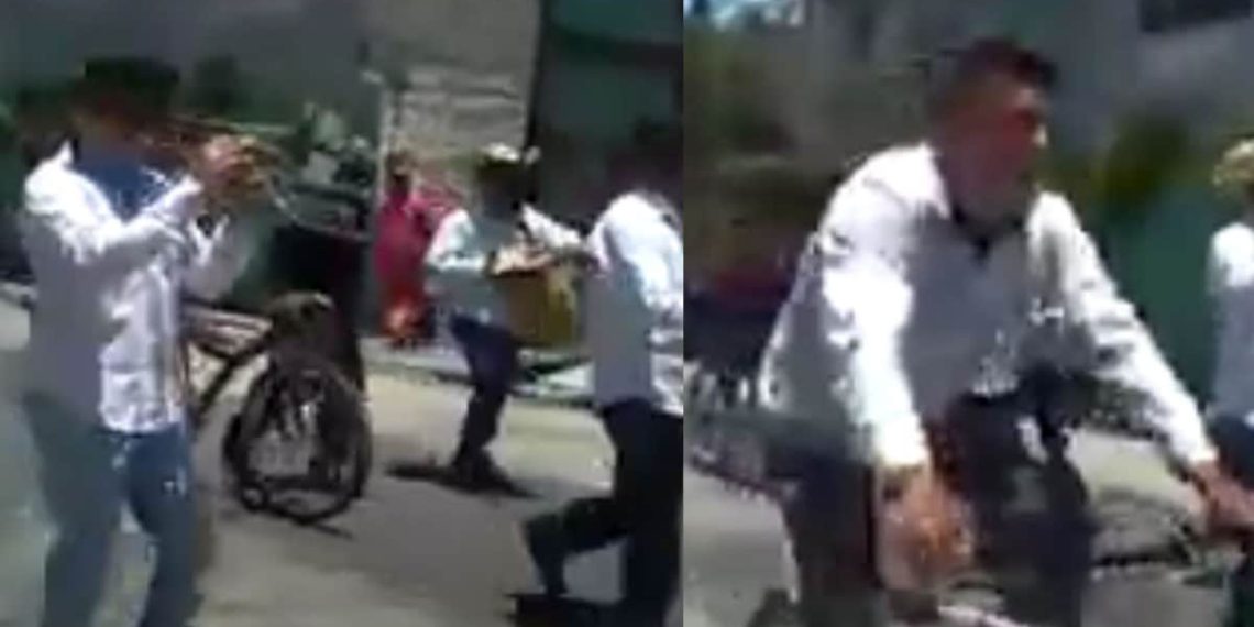 VIDEO: Violan la cuarentena y festejan con banda en vía pública