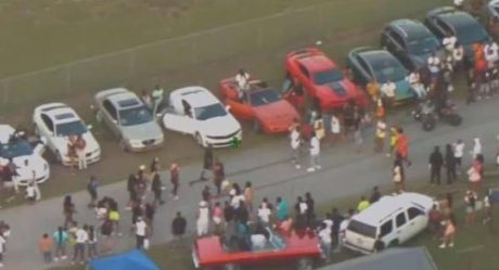 VIDEO: Mega fiesta en plena cuarentena termina en caos