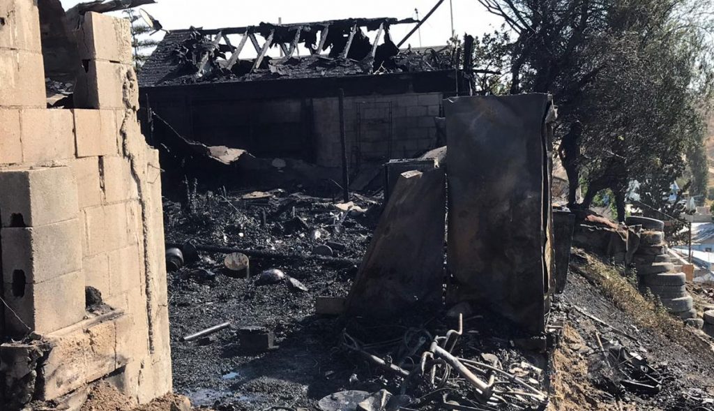 Cinco familias pierden sus casas tras incendio