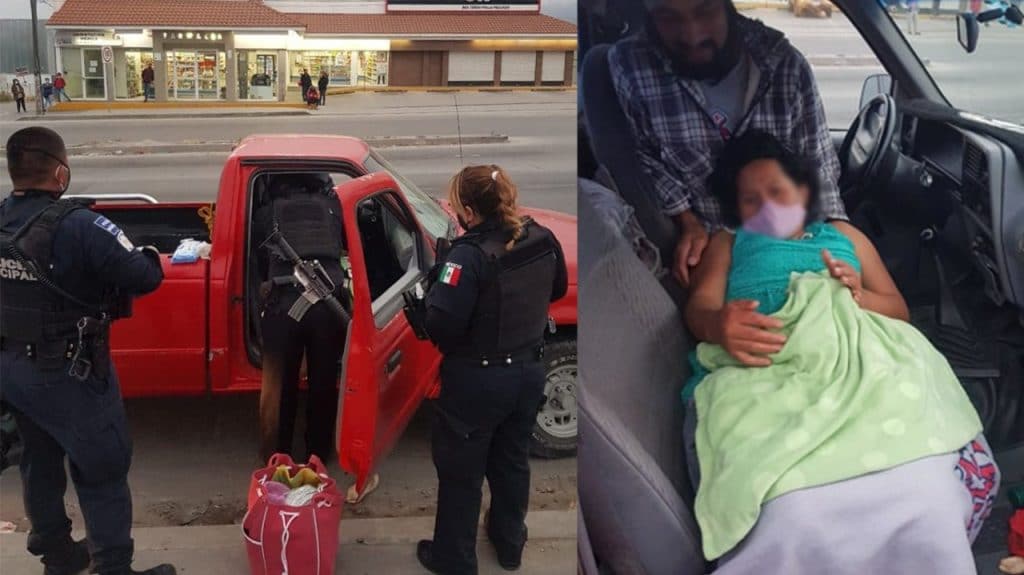 Mujer da a luz con ayuda de policías municipales