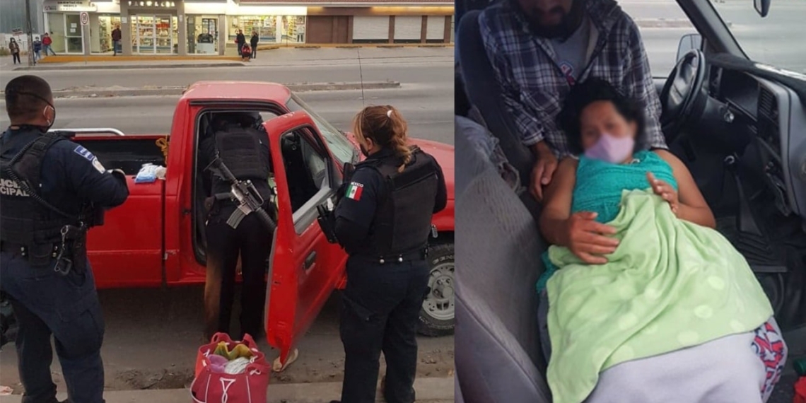 Mujer da a luz con ayuda de policías municipales