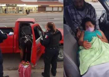 Mujer da a luz con ayuda de policías municipales